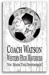 Custom Soccer Coach Gift Plaque Personalized SIGNABLE By Team For Great Coaches