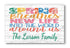 Spring Decor Sign - Personalized Custom Farmhouse Seasonal Wall Art