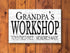 Custom Workshop Sign - Personalized with Name for Workshop, Garage or Man Cave