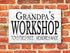 Custom Workshop Sign - Personalized with Name for Workshop, Garage or Man Cave