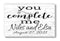 Personalized You Complete Me Sign – Wedding or Anniversary Gift