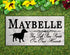 Dachshund Memorial Stone - You Left Paw Prints On Our Hearts