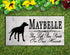 Dalmatian Memorial Stone - Custom Personalized Marble Grave Marker