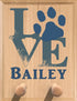 Dog Leash Holder Sign PERSONALIZED -