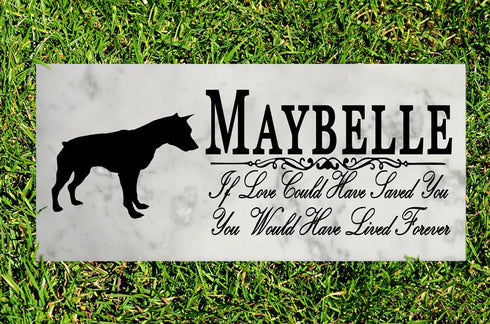 Dog Memorial Stone By Breed If Love Could Have Saved You