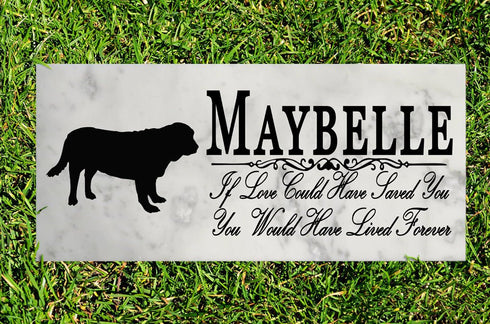Dog Memorial Stone By Breed If Love Could Have Saved You