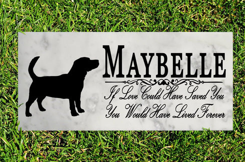 Dog Memorial Stone By Breed If Love Could Have Saved You