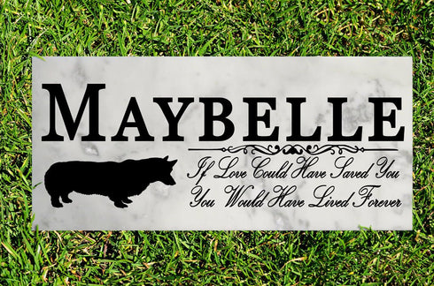 Dog Memorial Stone By Breed If Love Could Have Saved You