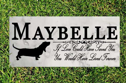 Dog Memorial Stone By Breed If Love Could Have Saved You