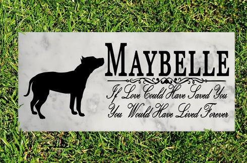 Dog Memorial Stone By Breed If Love Could Have Saved You