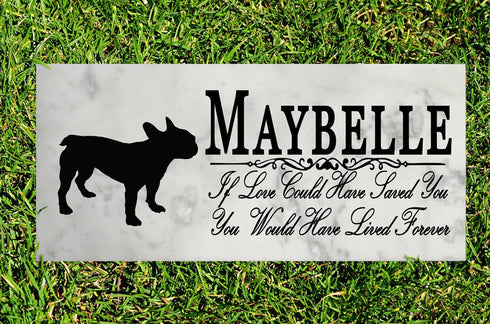 Dog Memorial Stone By Breed If Love Could Have Saved You