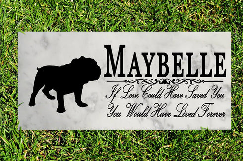 Dog Memorial Stone By Breed If Love Could Have Saved You