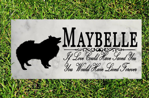 Dog Memorial Stone By Breed If Love Could Have Saved You