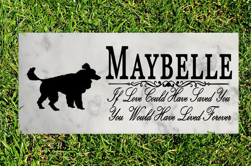 Dog Memorial Stone By Breed If Love Could Have Saved You