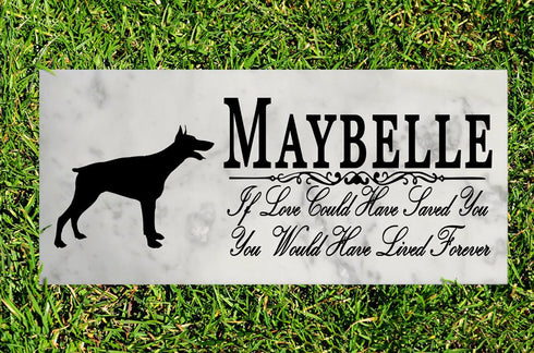 Dog Memorial Stone By Breed If Love Could Have Saved You