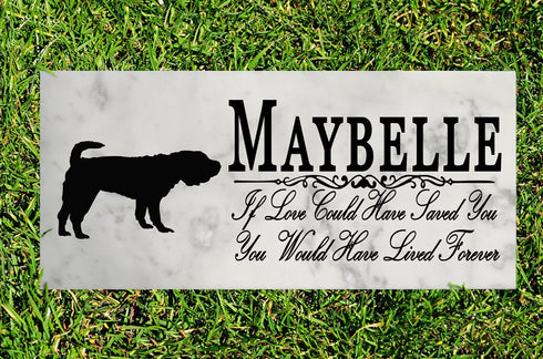 Dog Memorial Stone By Breed If Love Could Have Saved You