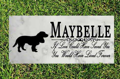 Dog Memorial Stone By Breed If Love Could Have Saved You