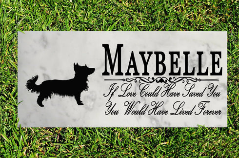 Dog Memorial Stone By Breed If Love Could Have Saved You