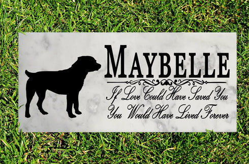 Dog Memorial Stone By Breed If Love Could Have Saved You