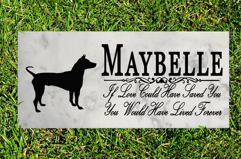 Dog Memorial Stone By Breed If Love Could Have Saved You