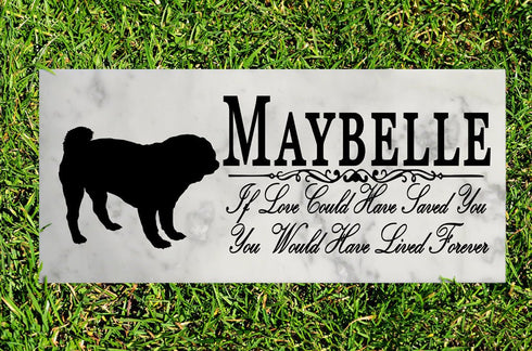 Dog Memorial Stone By Breed If Love Could Have Saved You