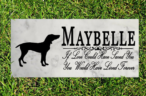 Dog Memorial Stone By Breed If Love Could Have Saved You