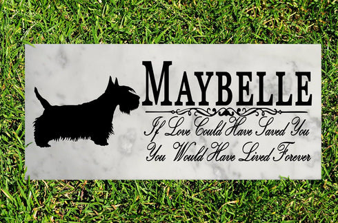 Dog Memorial Stone By Breed If Love Could Have Saved You