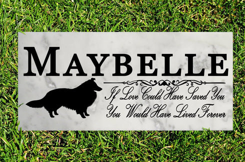 Dog Memorial Stone By Breed If Love Could Have Saved You