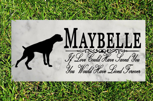 Dog Memorial Stone By Breed If Love Could Have Saved You