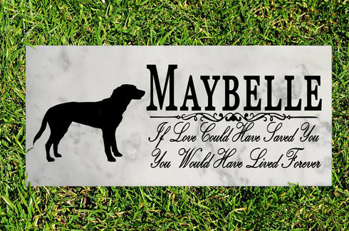 Dog Memorial Stone By Breed If Love Could Have Saved You