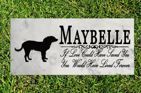 Dog Memorial Stone By Breed If Love Could Have Saved You