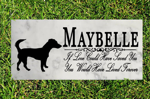 Dog Memorial Stone By Breed If Love Could Have Saved You