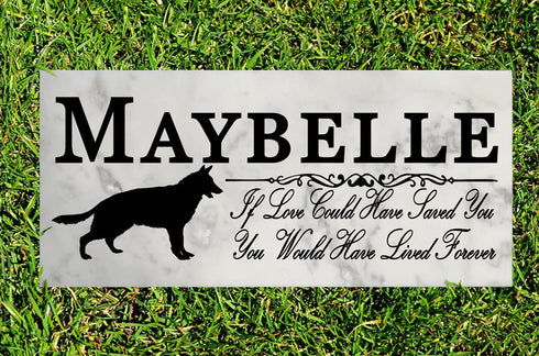 Dog Memorial Stone By Breed If Love Could Have Saved You