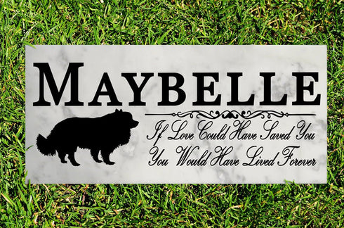 Dog Memorial Stone By Breed If Love Could Have Saved You