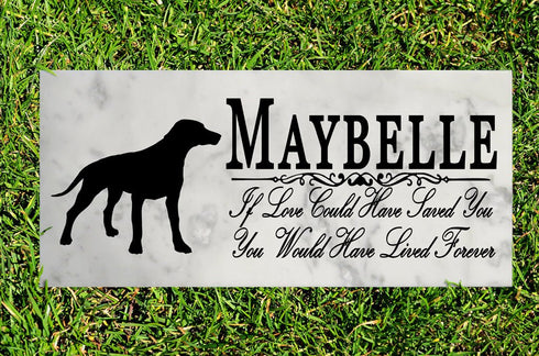 Dog Memorial Stone By Breed If Love Could Have Saved You