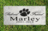 Dog Memorial Stone - Beloved Friend - Personalized Marble Grave Marker
