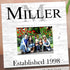Family Name Wood Photo Plaque - Personalized Wedding Gift with Name, Established Date & Printed Picture