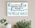 Family Makes This House a Home Sign - Personalized Custom Family Name