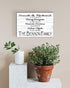 Family Milestones Sign - Personalized Wall Art with Important Dates
