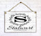 Family Name Established Sign With Monogram Personalized Gift for Wedding or Housewarming