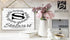 Family Name Established Sign With Monogram - Personalized Wedding or Housewarming Gift