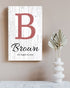Family Name Monogram Sign Personalized with Established Date