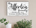 Hello Family Name Sign - Personalized Custom Farmhouse Style Home Decor