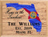 Personalized Florida Family Name Sign - Custom Wood Home Sign