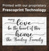 May Love Be The Heart Of This Home Sign - Personalized Custom Family Name
