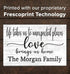 Love Brings Us Home Family Name Sign - Personalized Farmhouse Decor