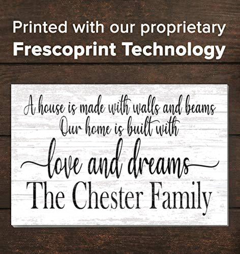 Family Name Sign Personalized Farmhouse Quote Décor