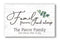 Family Name Sign Personalized Gift Farmhouse Decor "Family Forever and Always" Wood Quote Wall Art - 16.5" x 10.5"