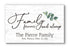 Family Forever and Always Sign - Personalized Custom Family Name Farmhouse Wall Art