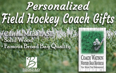 Field Hockey Coach Gift Personalized SIGNABLE Sign